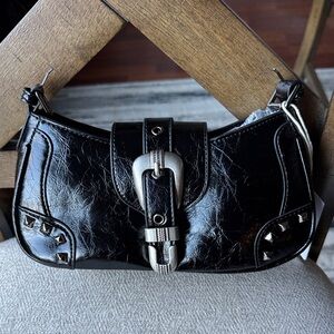 Black Studded Women's Bag